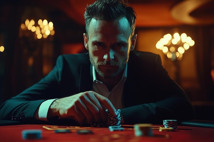 Tampilan tabel Caribbean Stud Poker